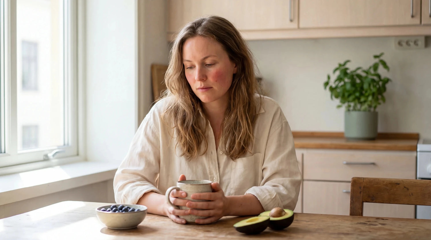 Rosacea og kost: De madvarer der trigger din rødme — og de der hjælper - NIMO SKIN