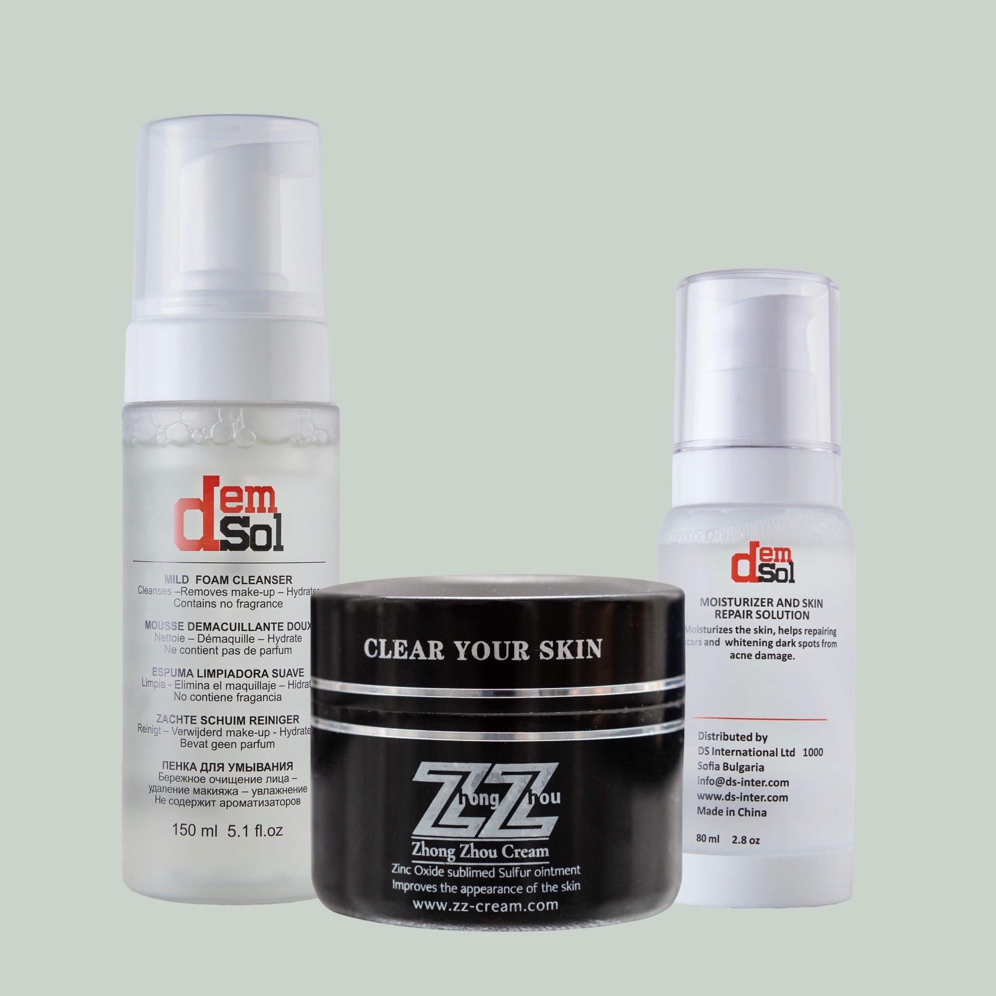 ZZ creme zz-creme zz cream rosacea demsol moisturizer cleanser