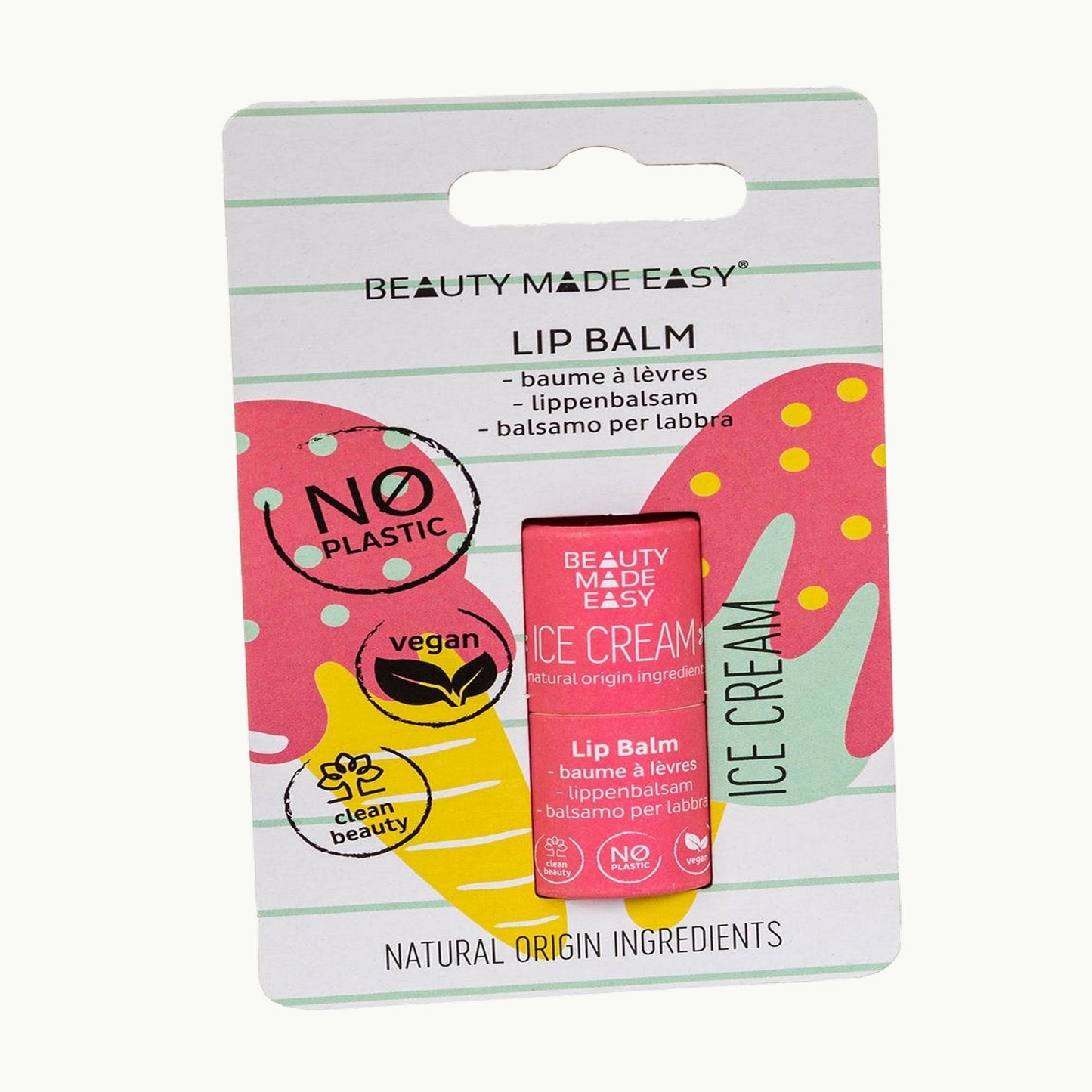 Paper Tube Lip Balm - Ice Cream - NIMO SKIN