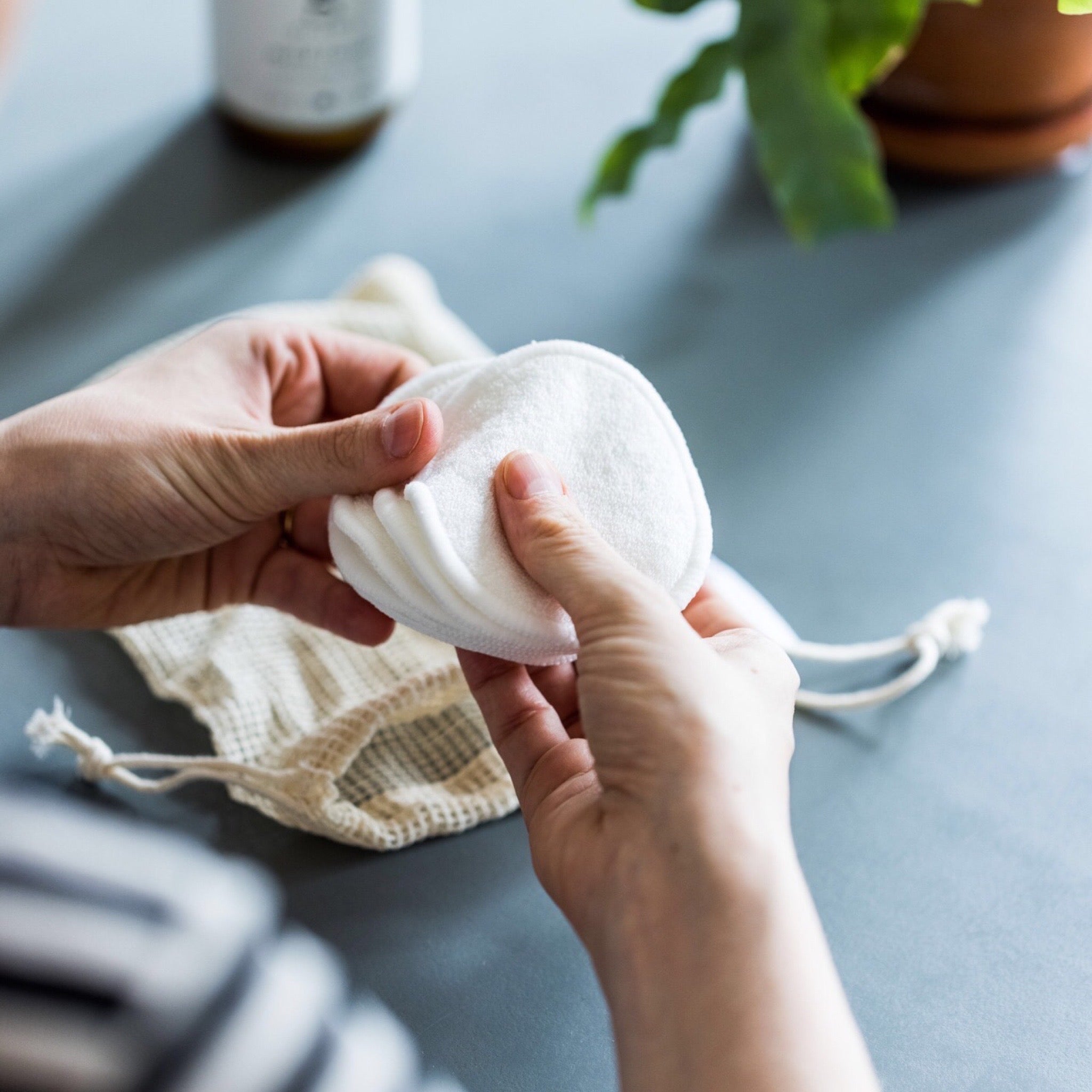 reusable bamboo cotton pads - NIMO SKIN