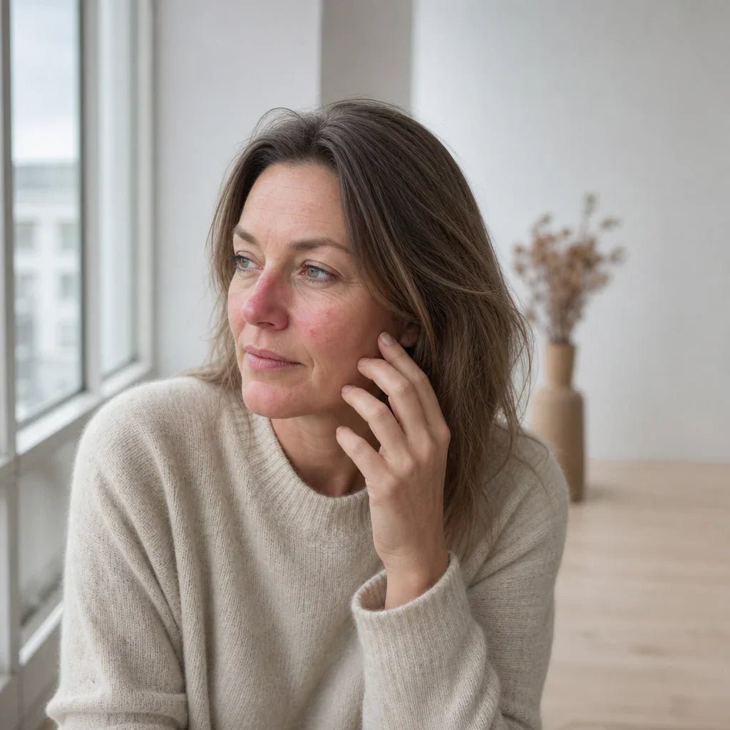 Rosacea på næsen — rødme, knopper og hvad der dæmper dem - NIMO SKIN