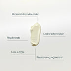 Konsistensen af ZZ-Cremen fra NIMO SKIN. Bruges mod rosacea, akne, perioral dermatitis og generelt rødme.